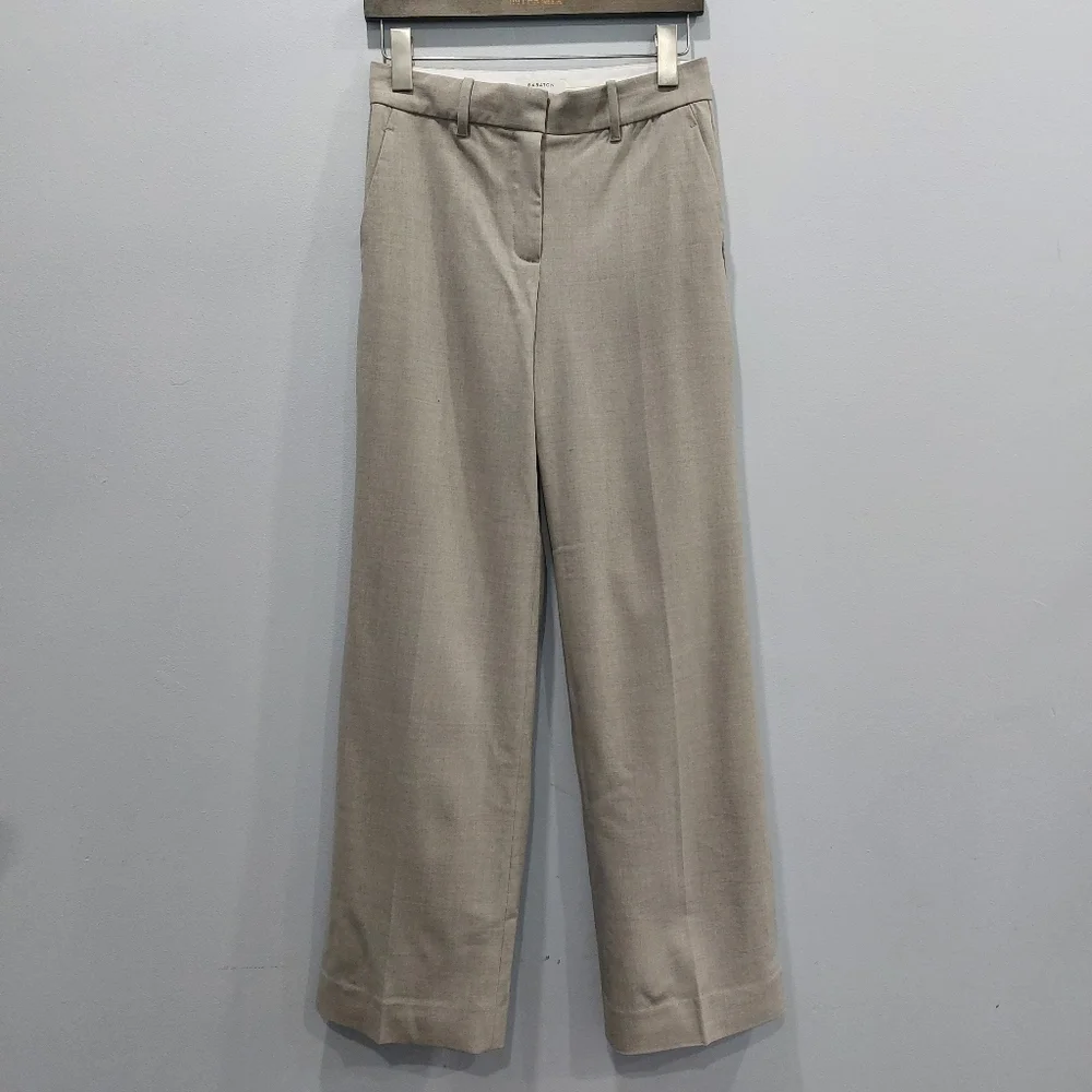 Aritzia Babaton Malcom Wide-Leg Italian Wool Dress Pant Size 2 - Picture 1 of 8